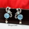 Sky Blue  Stone Urja Oxidised Earring