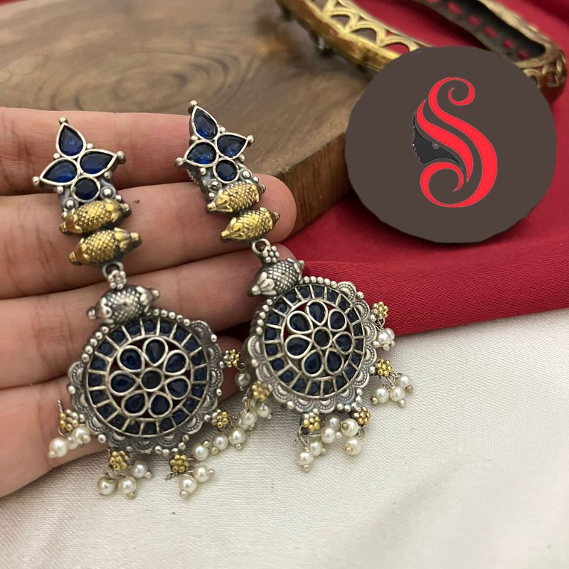 Blue Kinara Earring
