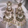 Golden Harshika Long Chandbali Earring