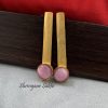 Pink Stone Vasanti  Brass Earring