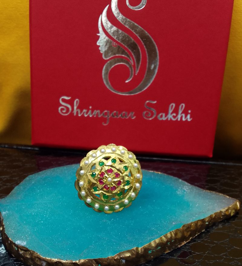 Jadau Saryu Ring