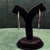 Silver Black Karin Hoop Earrings