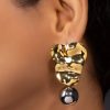 Golden Metal with Silver Pearl
