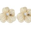 Golden Flower Stud Earring