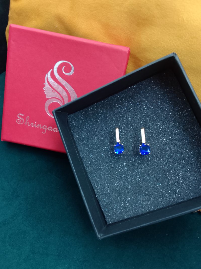 Blue Crystal Stone Isha Earring