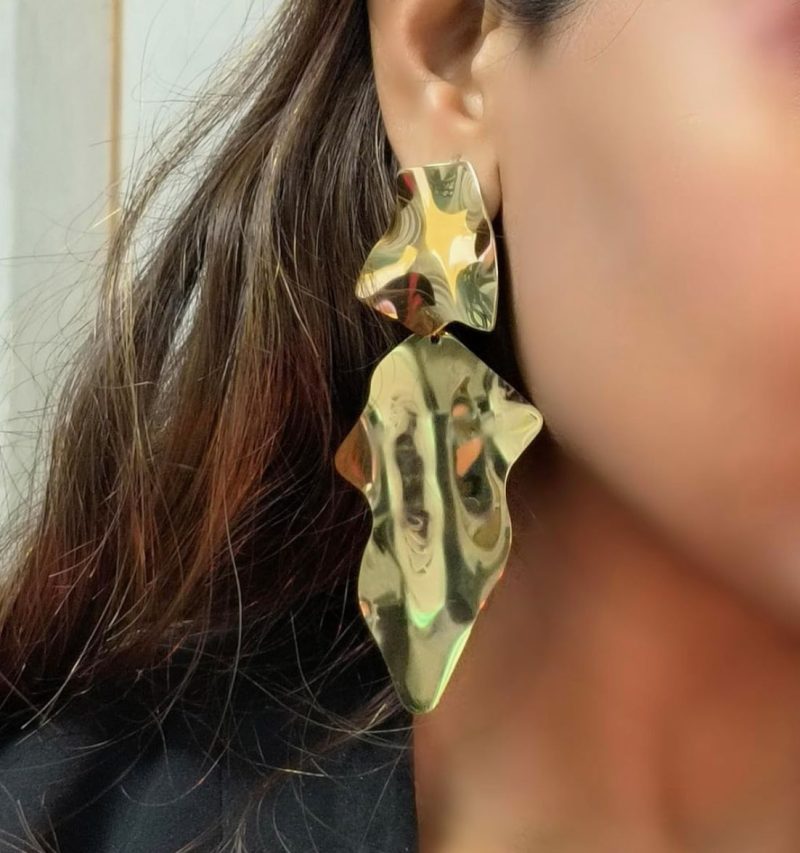 Golden Long Earring