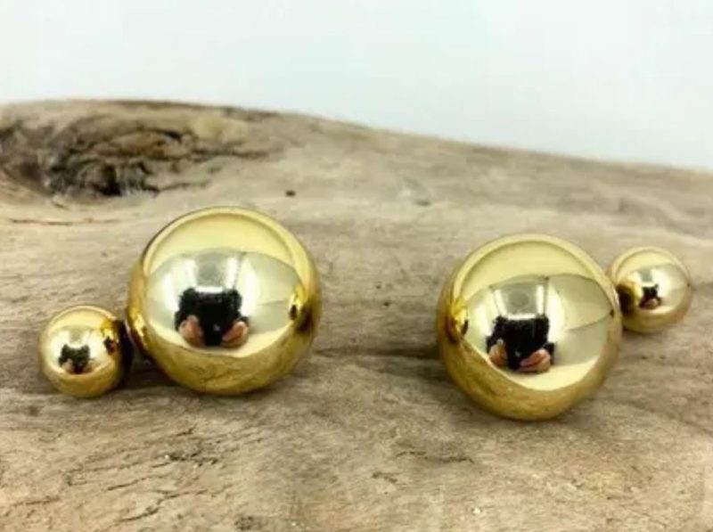 Golden Ball Earrings