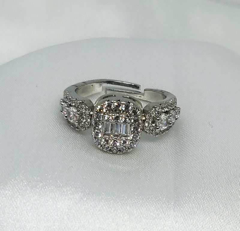 AD Silver Finger Ring - Image 5