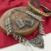 Dual Shade Haimi Brass Necklace Set