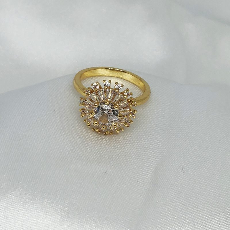 AD Golden Spin Solitaire Finger Ring - Image 5