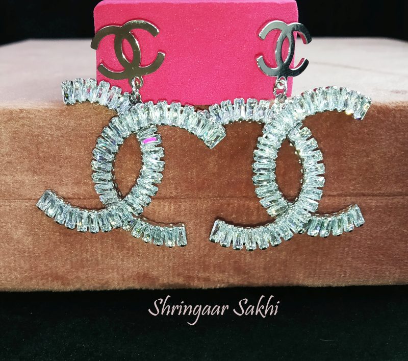 Chanel Silver AD Earring