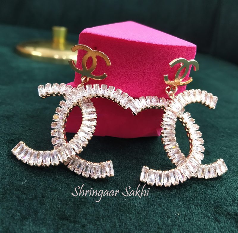 Chanel Rosegold AD Earring
