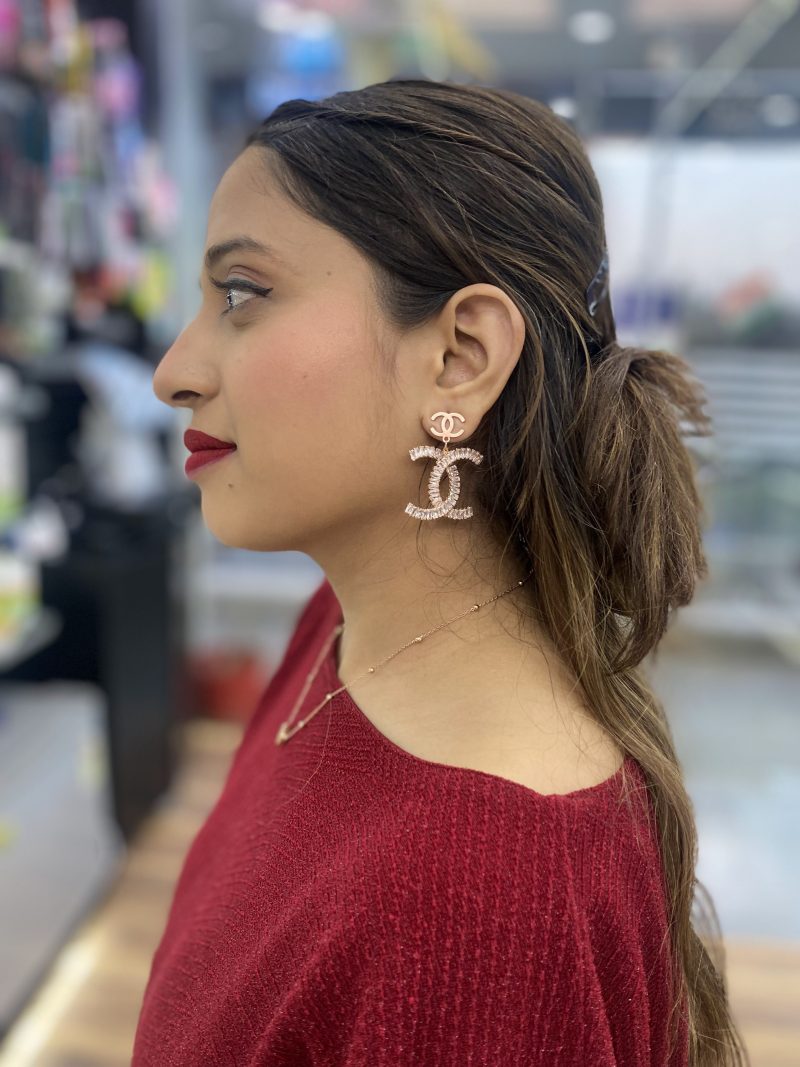 Chanel Rosegold AD Earring - Image 2