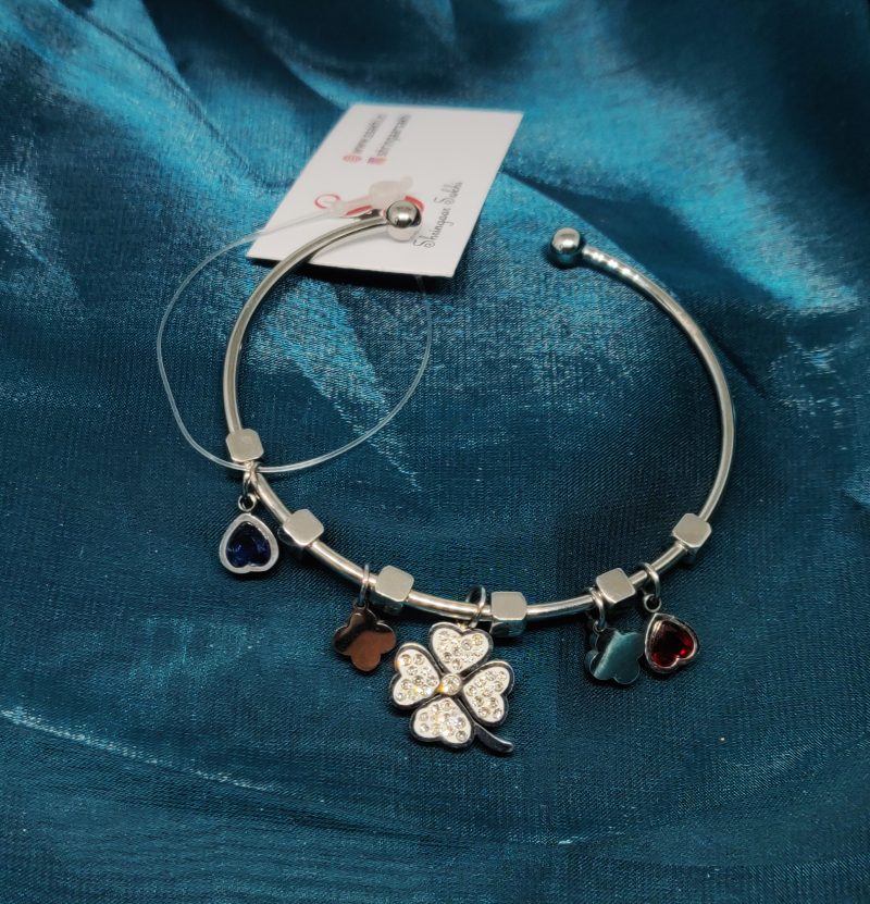 Silver Bracelet With Charm - Image 2