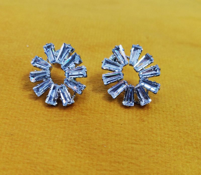 Silver Tamal Stud Earring