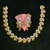 Yellow Diego American Diamond Set