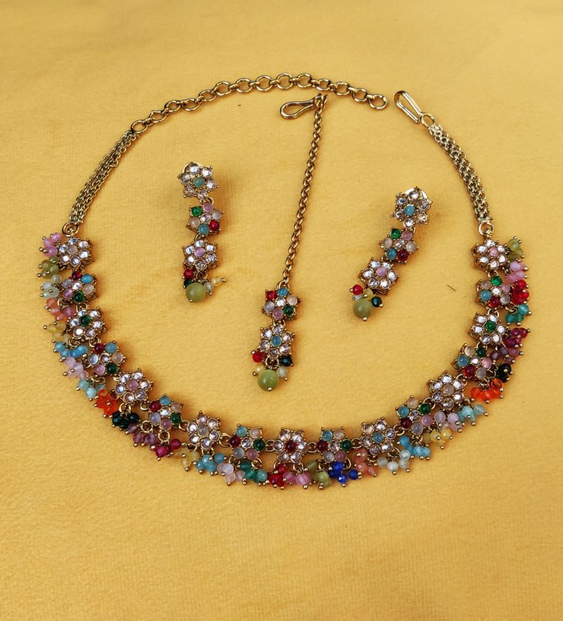 Multicolor Sanya Golden Combo Set