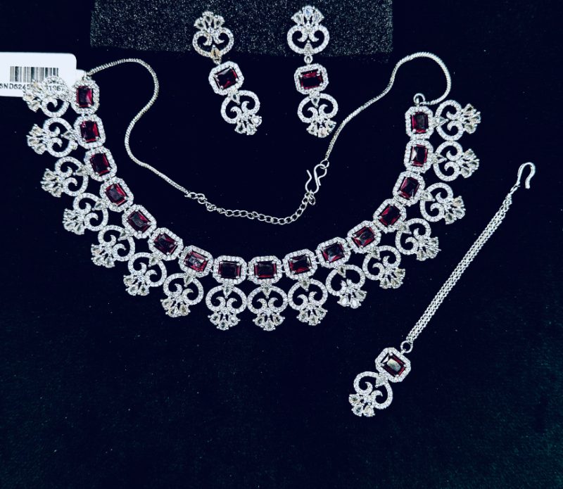Ojasvi Silver Ruby AD Combo Set