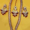 Maroon Kavya Long Combo Set