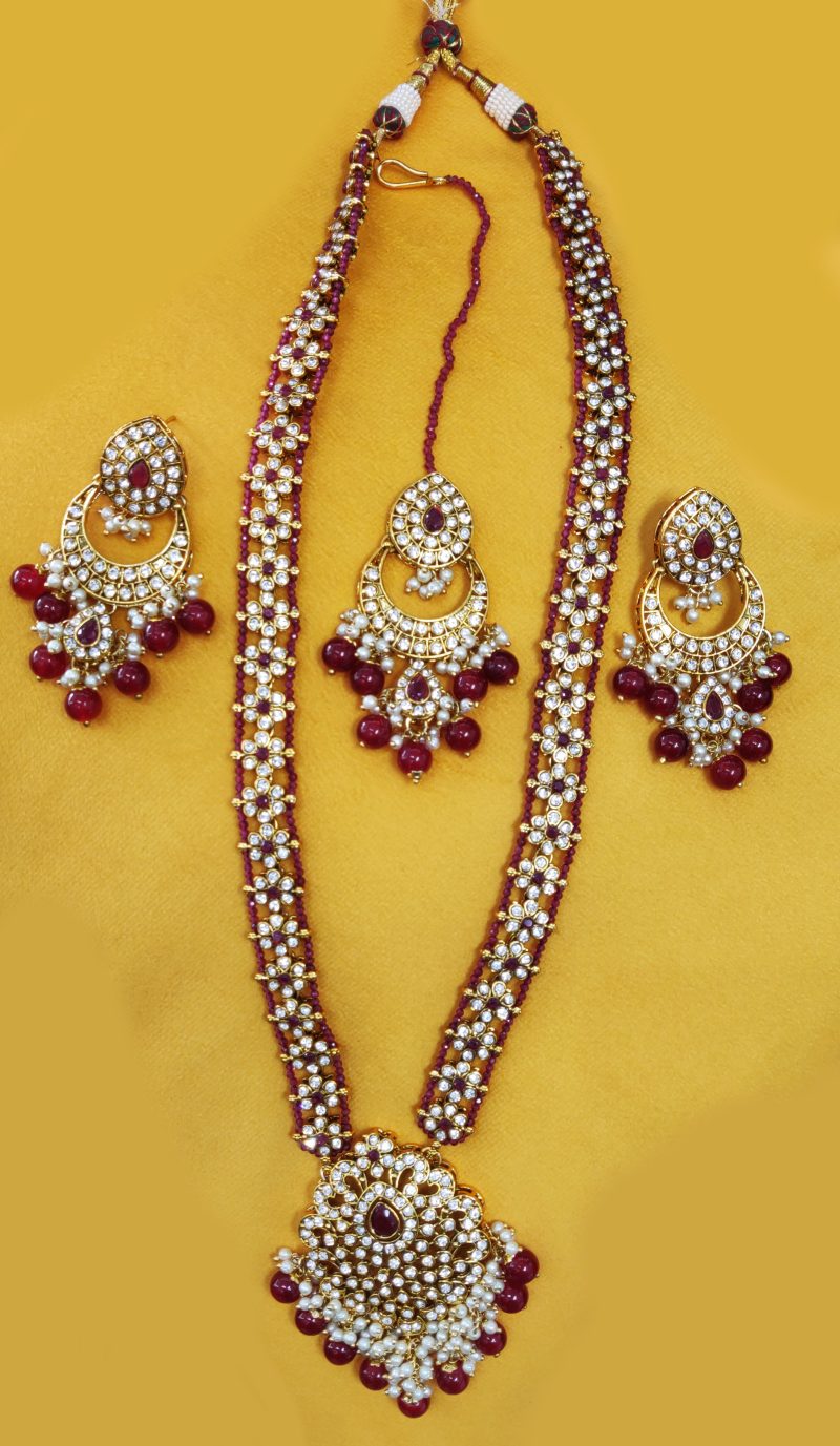 Maroon Kavya Long Combo Set