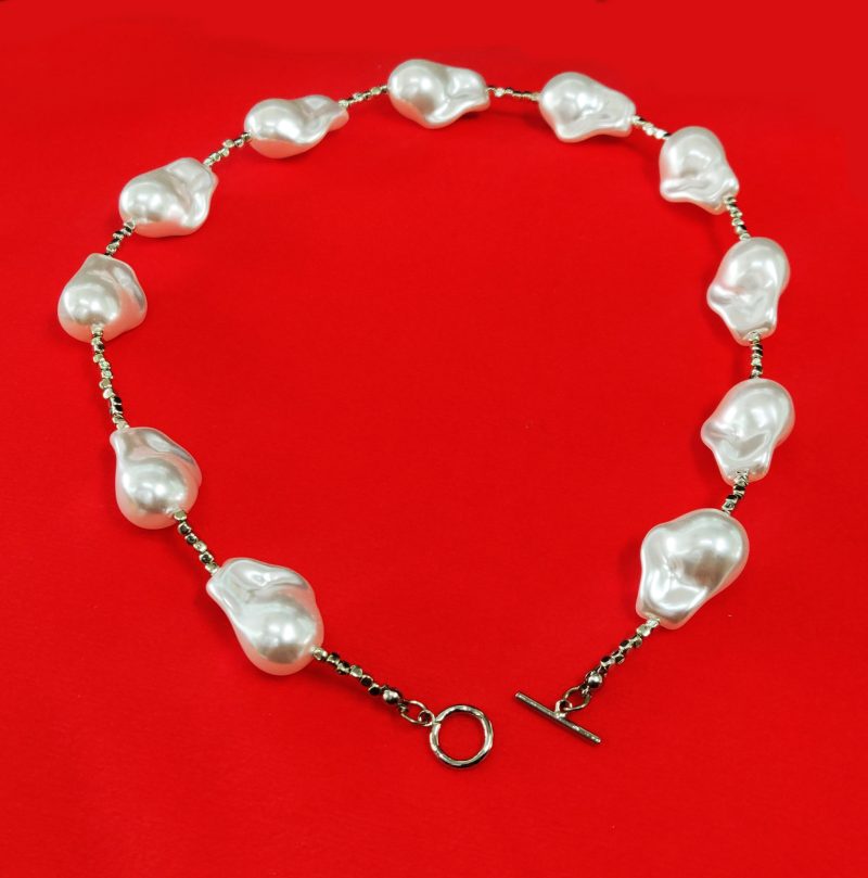 White Teja Pearl Mala