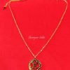 Golden Aria LV Round Pendant Set