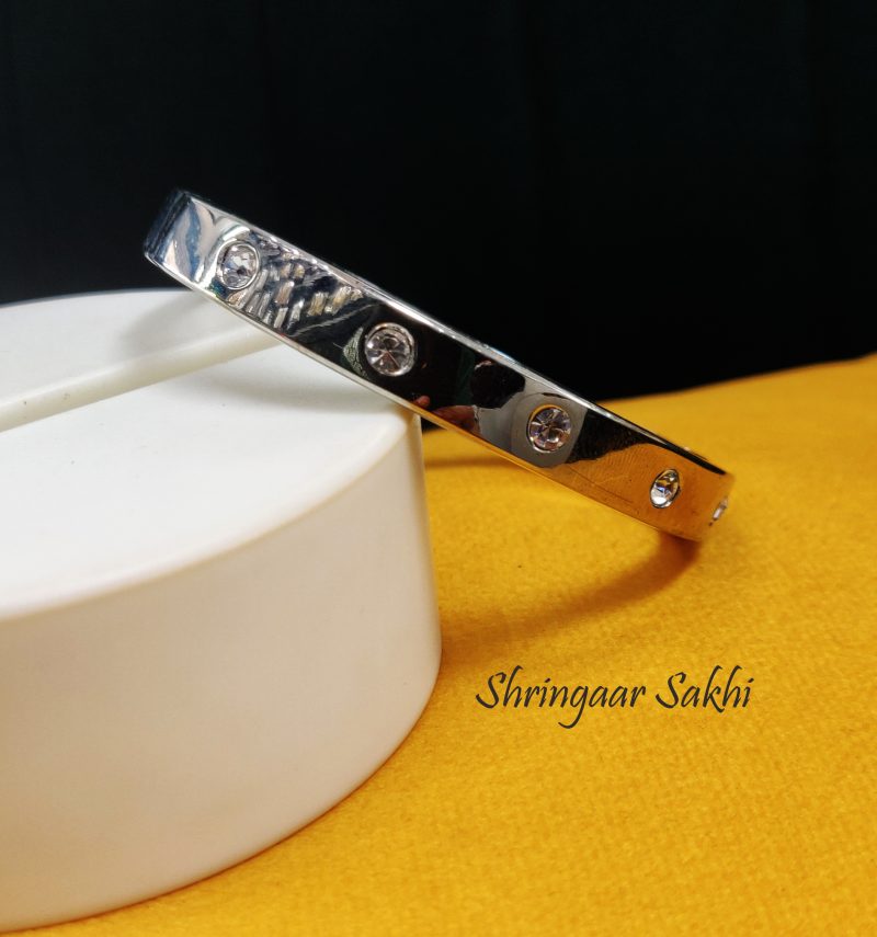 Silver Adele Band Style Bracelet