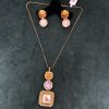 Golden Sabyasachi Pendant Set