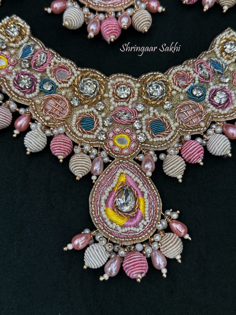 Baby Pink Sehar Floral Combo Set - Image 4