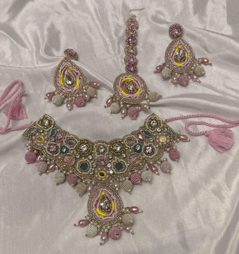 Baby Pink Sehar Floral Combo Set - Image 2