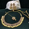 Baby Pink Golden Riya Combo Set