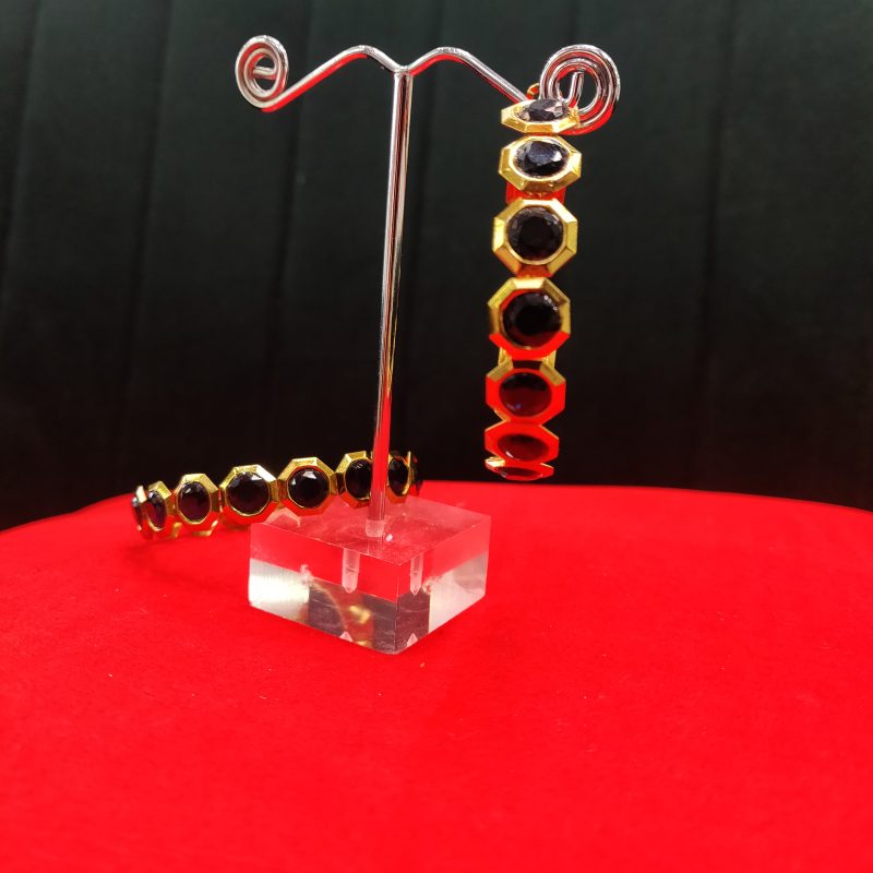 Black Isabella Hoop Earring - Image 3