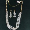 Indra Milky Beads Layered Mala