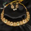 Golden AD Meenakari Work Choker Set