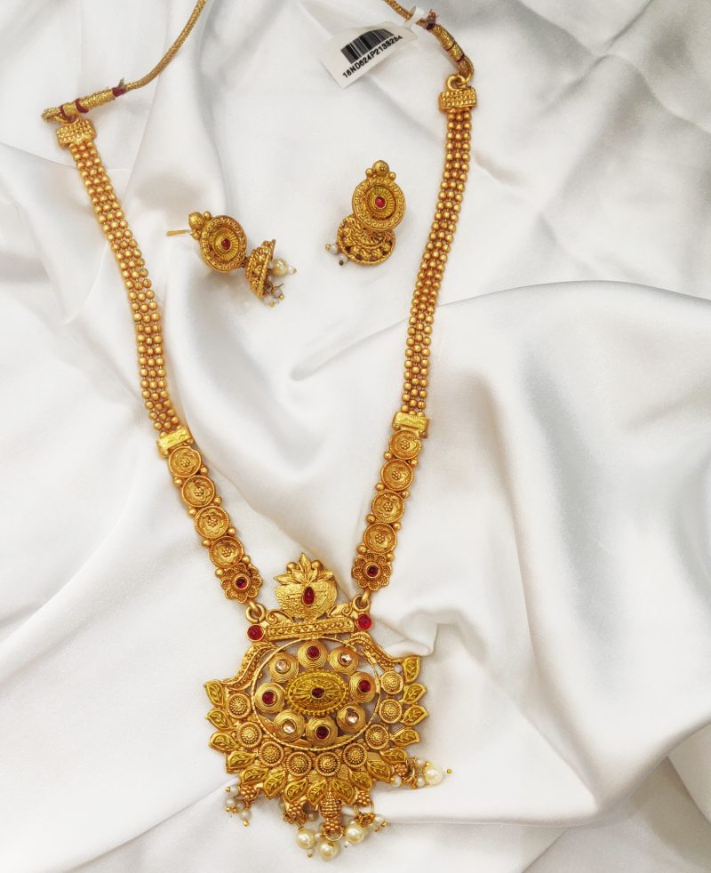 Golden Riddhi Long Necklace Set