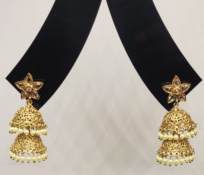 Golden Brass Jhumki