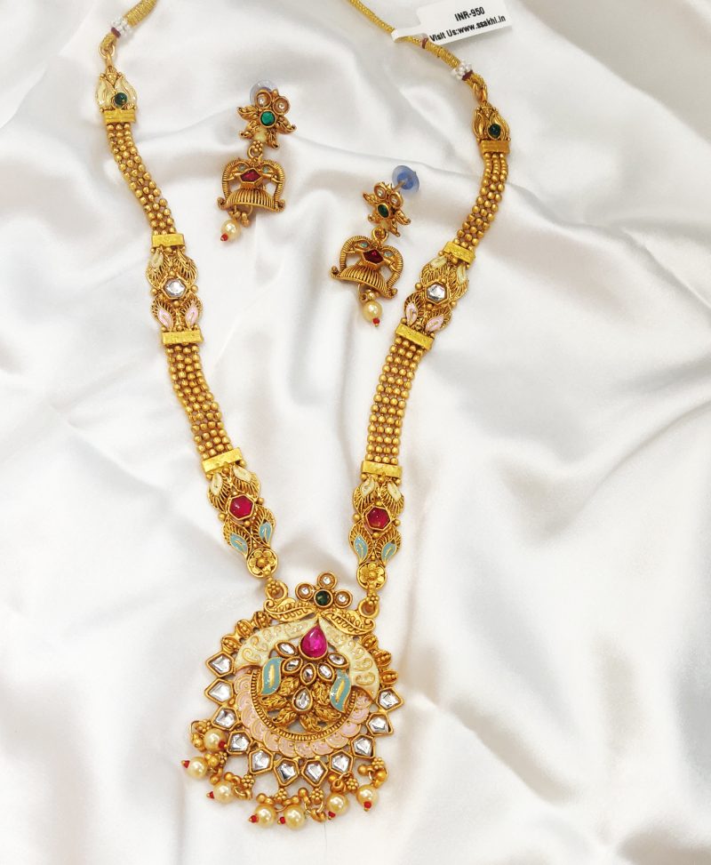 Golden Shanaya Long Necklace Set