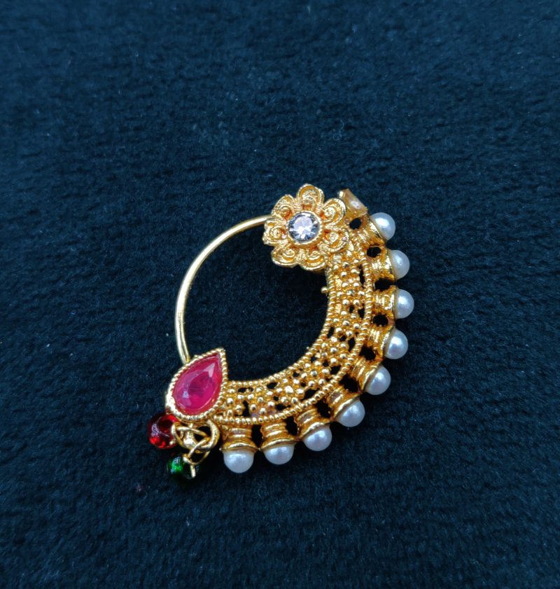 Ruby Golden Non-Piercing Hafsa Nath - Image 3
