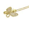Golden AD Butterfly Pendant Chain