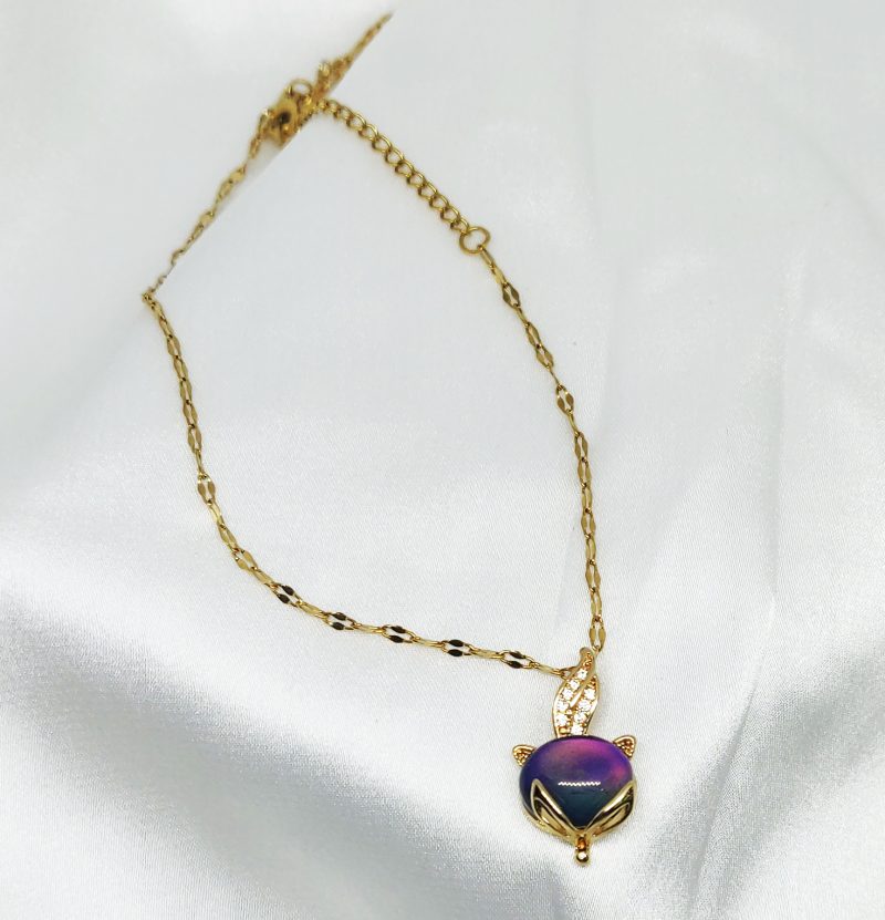 Royal Blue Golden Pendant Chain - Image 3