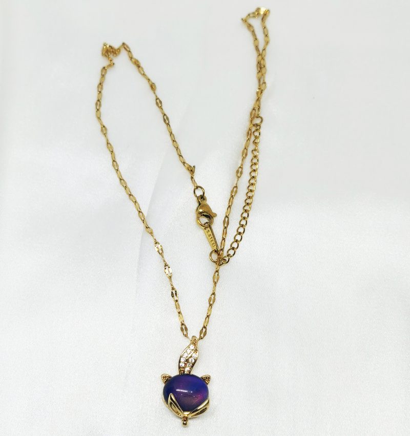 Royal Blue Golden Pendant Chain - Image 5