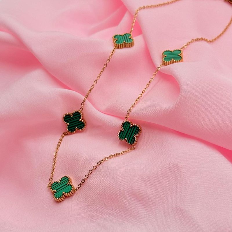 Green Flower Golden Chain