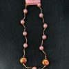 Golden White Moti Necklace Chain